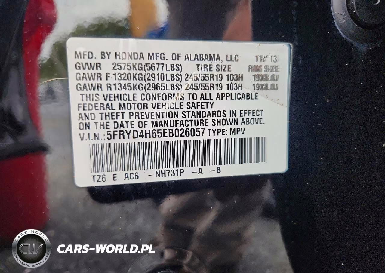 2014 Acura Mdx Technology VIN:5FRYD4H65EB026057 - 13