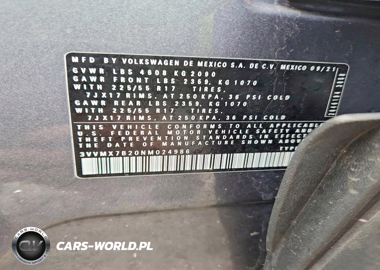 2022 Volkswagen Taos S VIN:3VVMX7B20NM024986 - 13