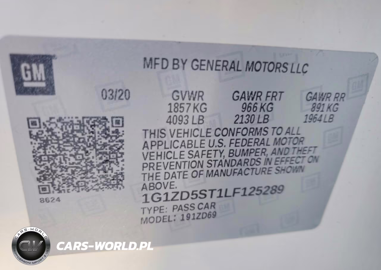 2020 Chevrolet Malibu Lt VIN:1G1ZD5ST1LF125289 - 12