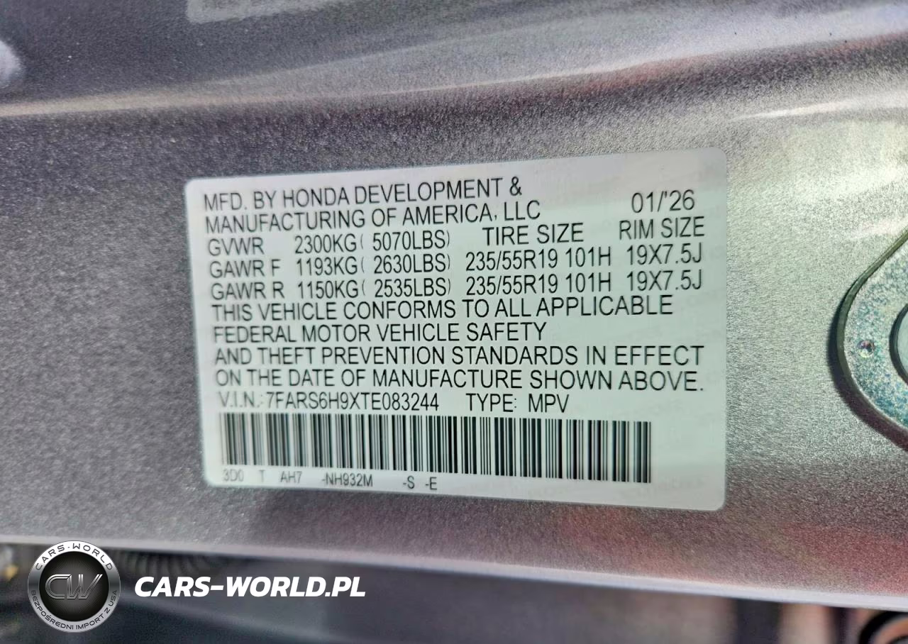 2026 Honda Cr-V Hybrid Awd Sport Touring VIN:7FARS6H9XTE083244 - 13