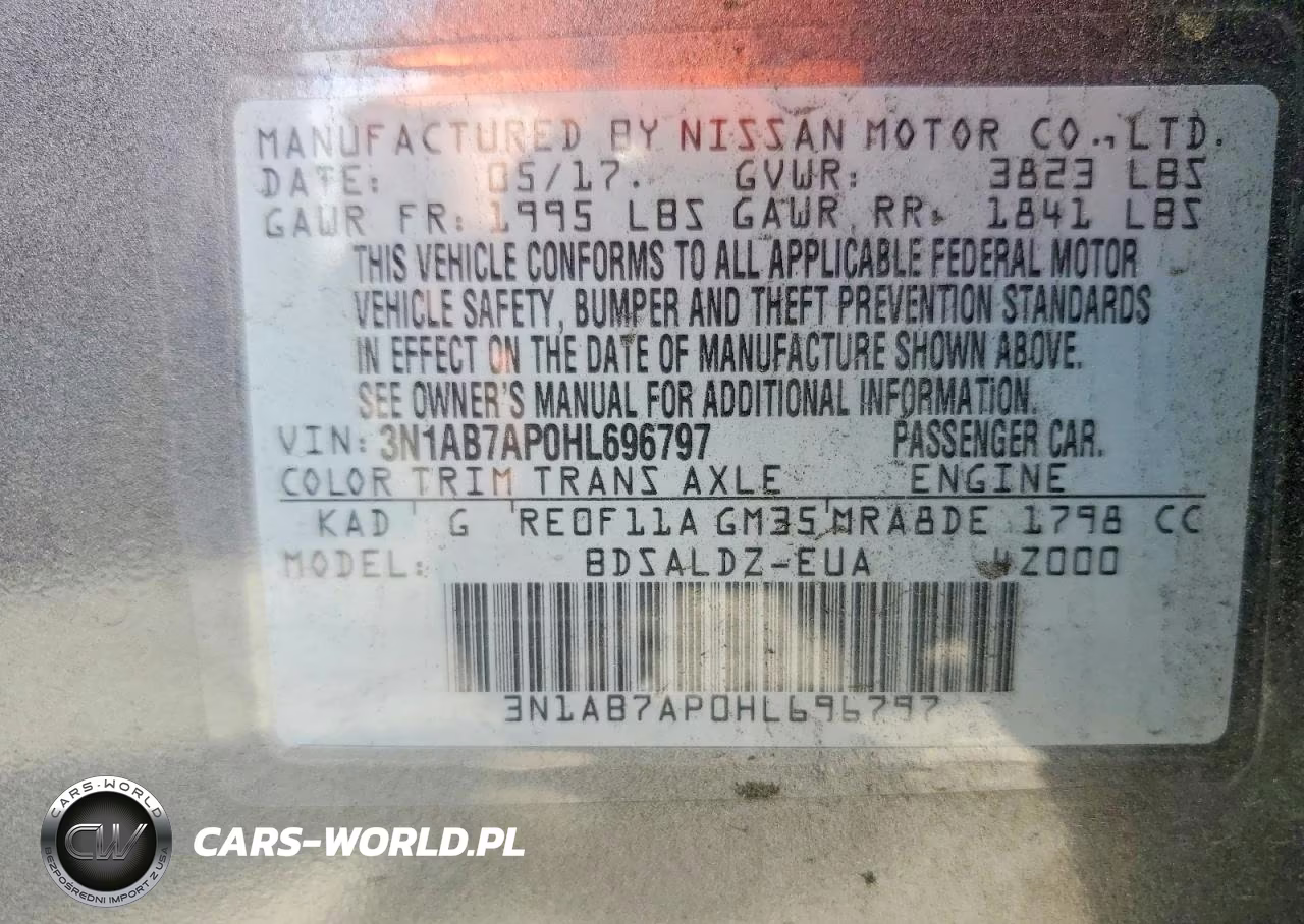2017 Nissan Sentra Sv VIN:3N1AB7AP0HL696797 - 12