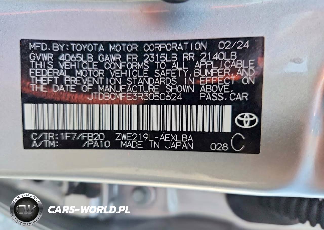 2024 Toyota Corolla Hybrid Le VIN:JTDBCMFE3R3050624 - 12