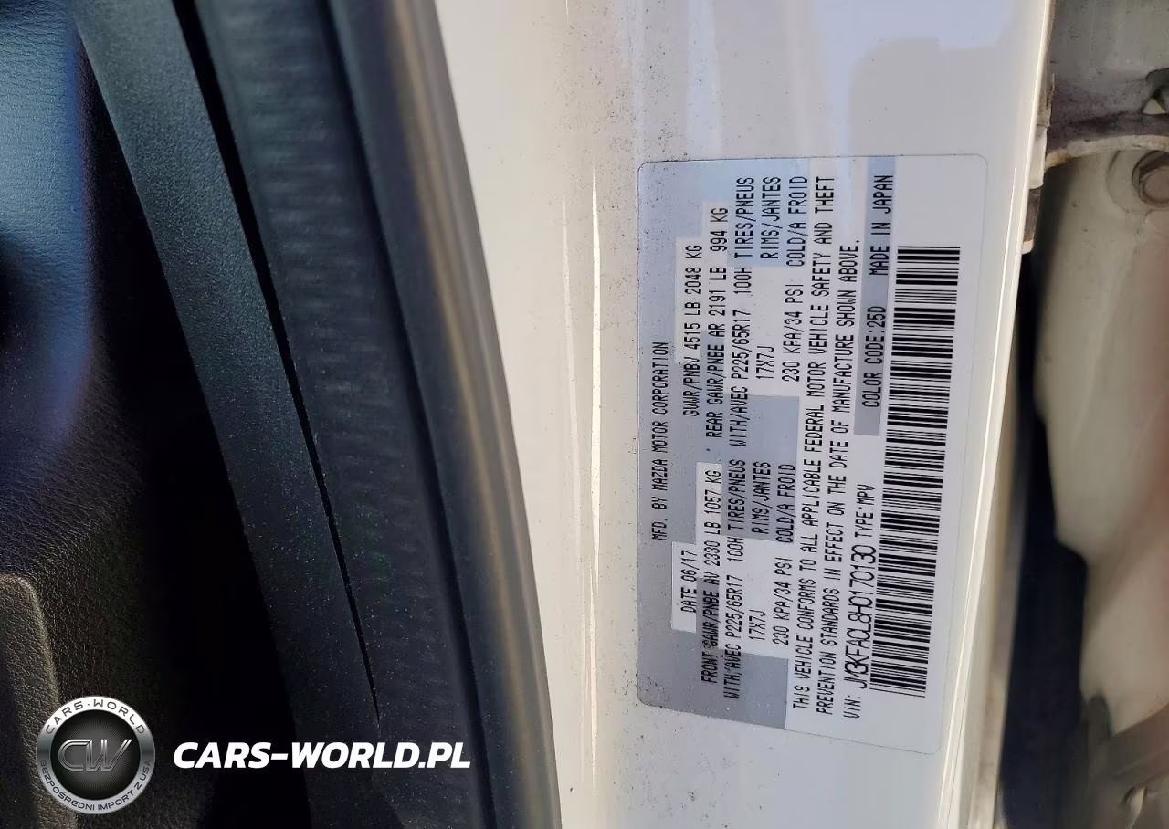 2017 Mazda Cx-5 Touring VIN:JM3KFACL8H0170130 - 13
