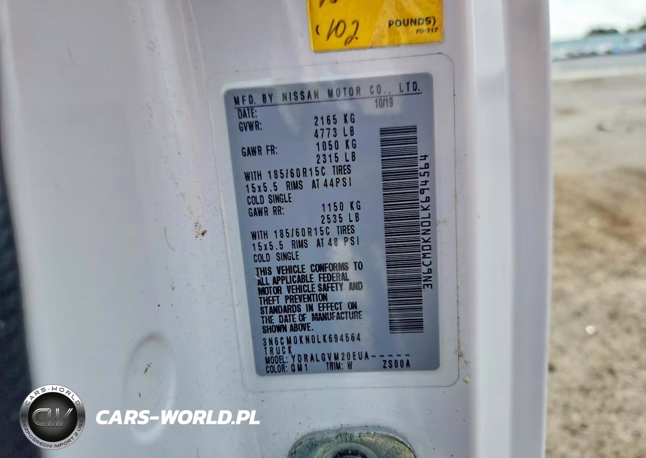 2020 Nissan Nv200 Van VIN:3N6CM0KN0LK694564 - 12