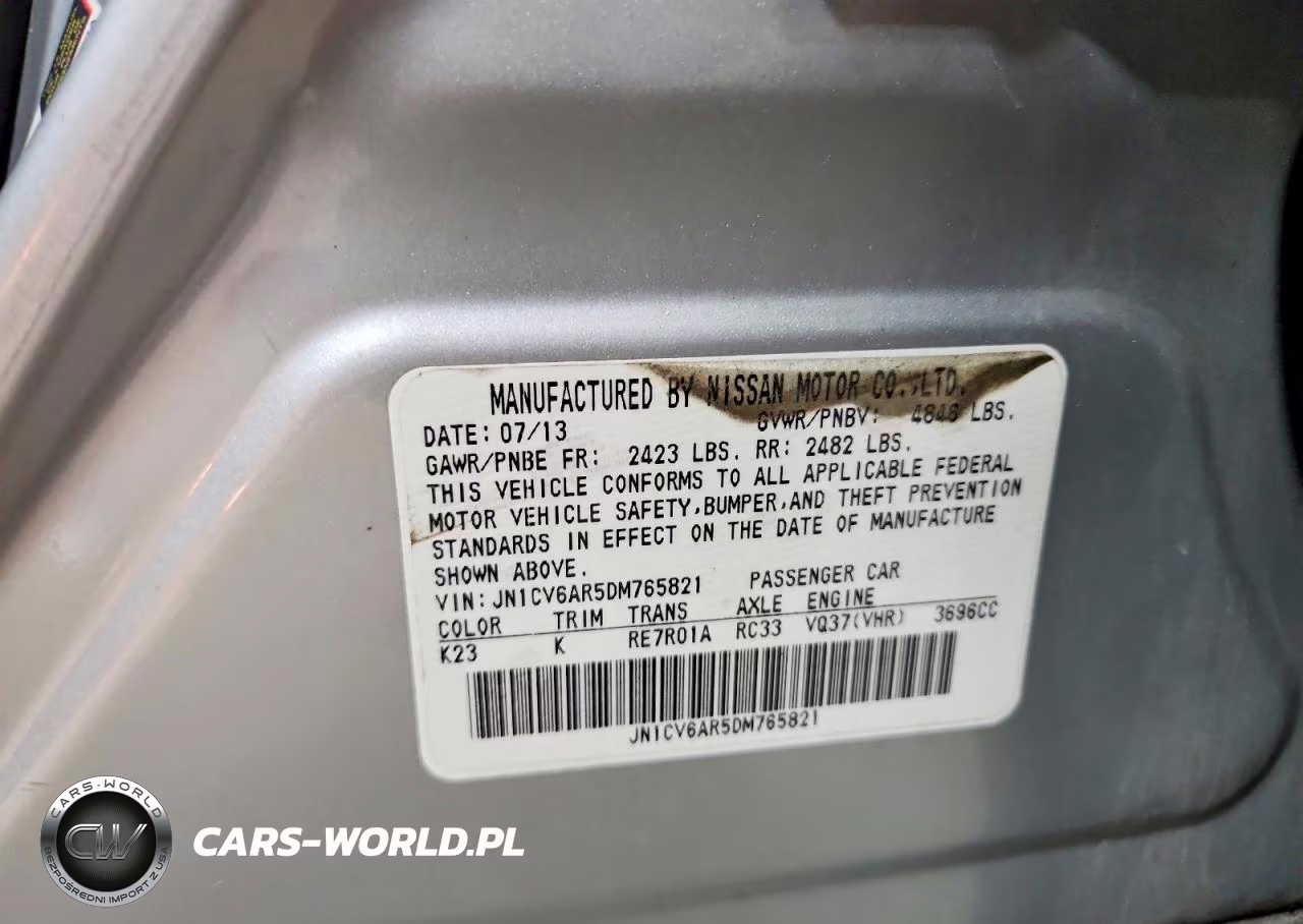2013 Infiniti G37 Sedan X VIN:JN1CV6AR5DM765821 - 13