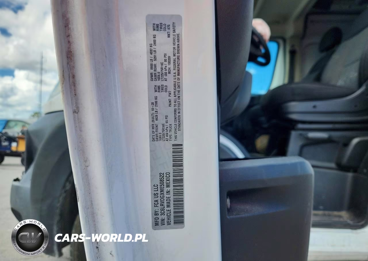 2021 Ram Promaster 2500 2500 High VIN:3C6LRVDGXME508522 - 13