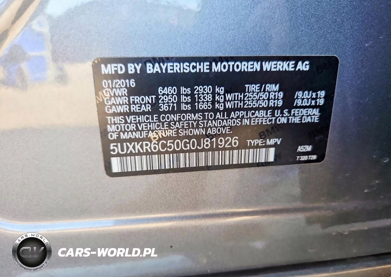 2016 BMW X5 xDrive50I VIN:5UXKR6C50G0J81926 - 13