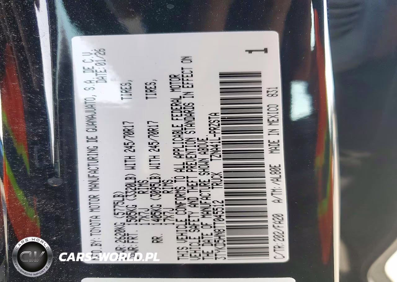 2026 Toyota Tacoma Sr VIN:3TYKD5HN8TT045512 - 12