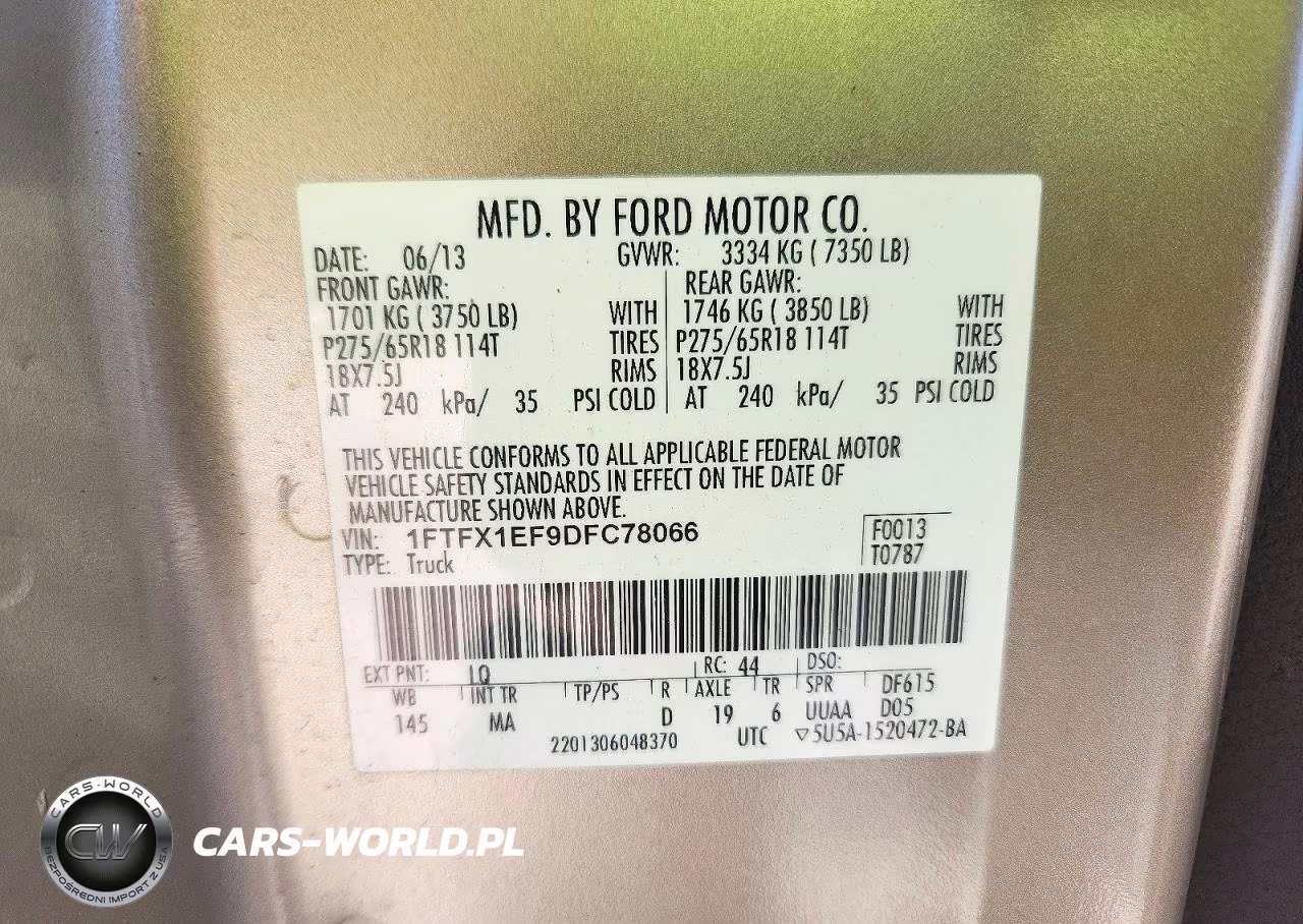 2013 Ford F150 Super Cab VIN:1FTFX1EF9DFC78066 - 12