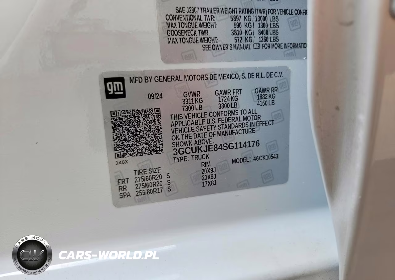 2025 Chevrolet Silverado K1500 High Country VIN:3GCUKJE84SG114176 - 12
