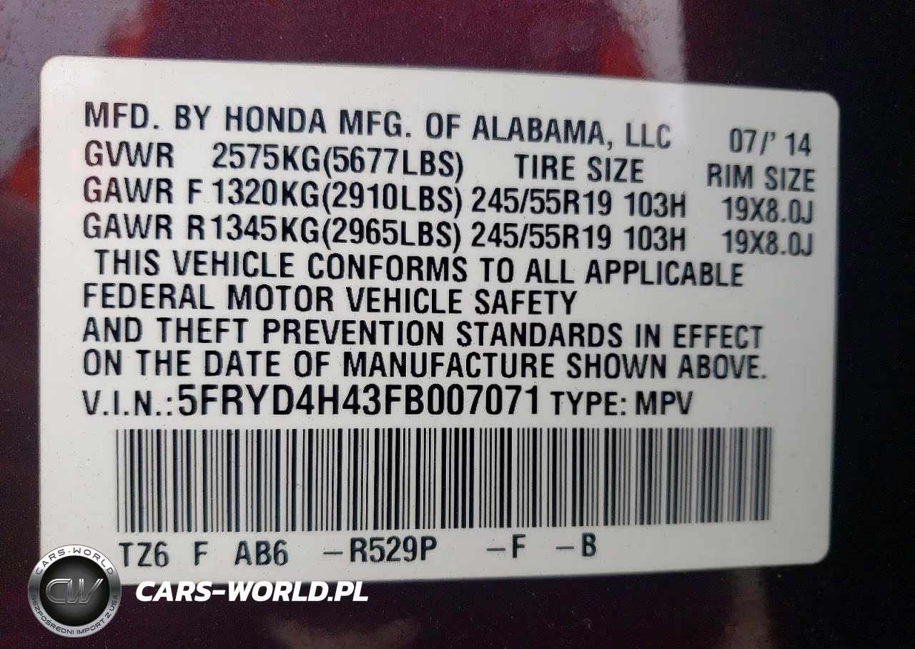 2015 Acura Mdx Technology VIN:5FRYD4H43FB007071 - 12