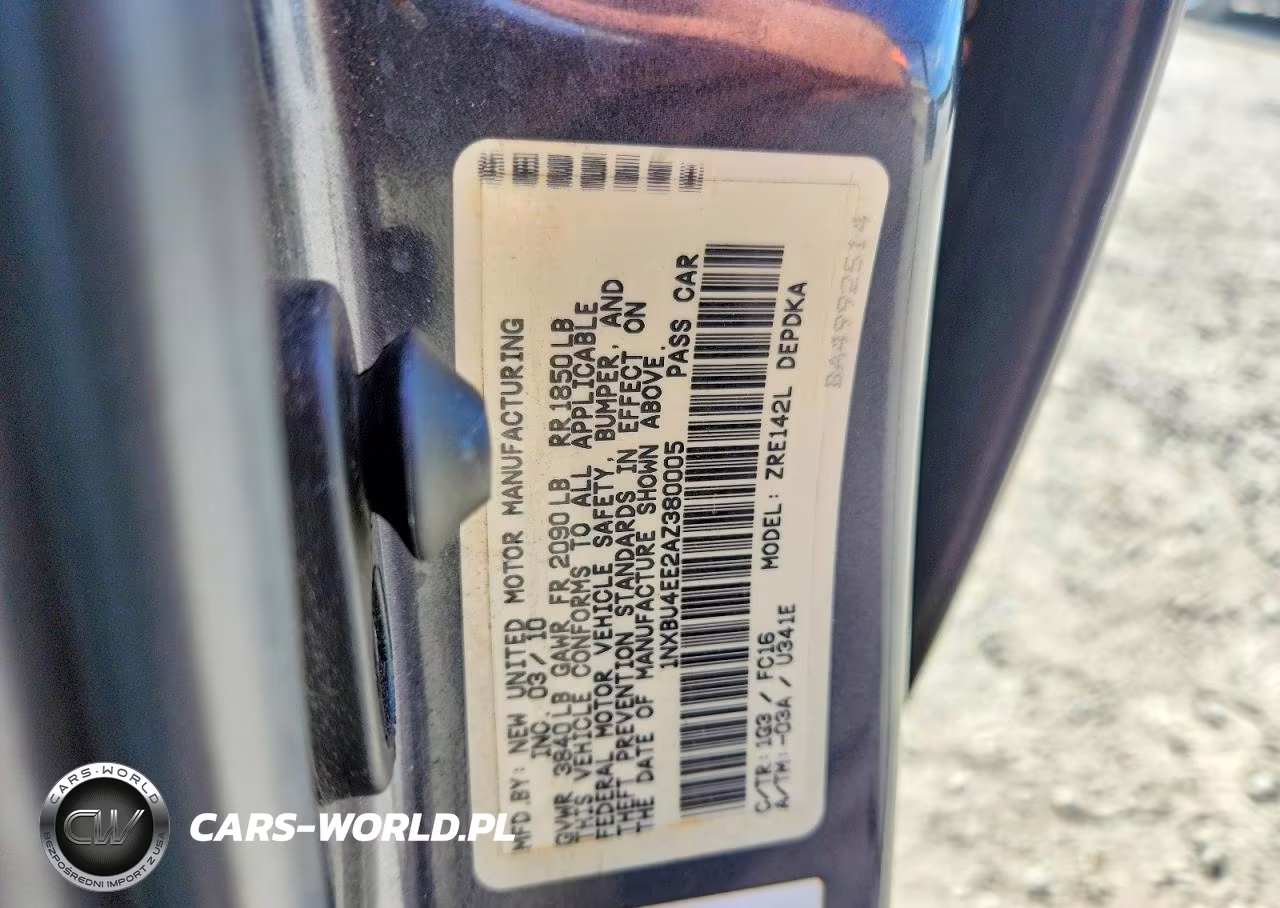 2010 Toyota Corolla Le VIN:1NXBU4EE2AZ380005 - 12