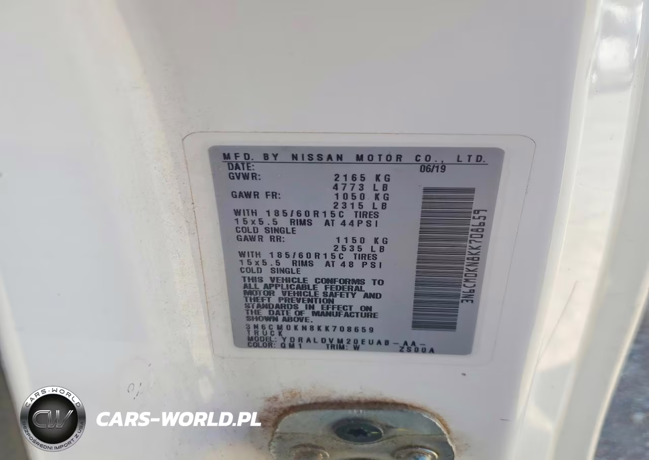 2019 Nissan Nv200 S VIN:3N6CM0KN8KK708659 - 13