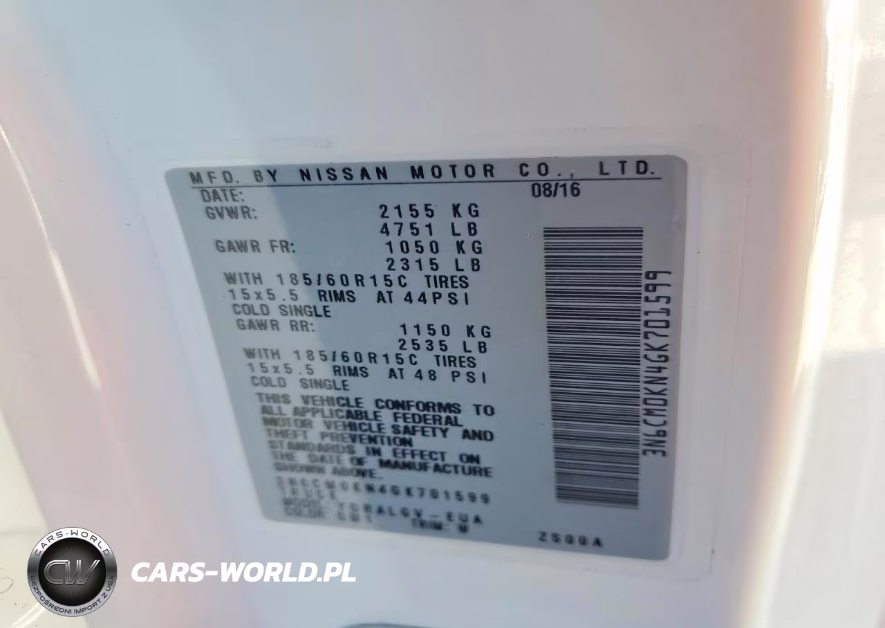2016 Nissan Nv200 Sv VIN:3N6CM0KN4GK701599 - 13