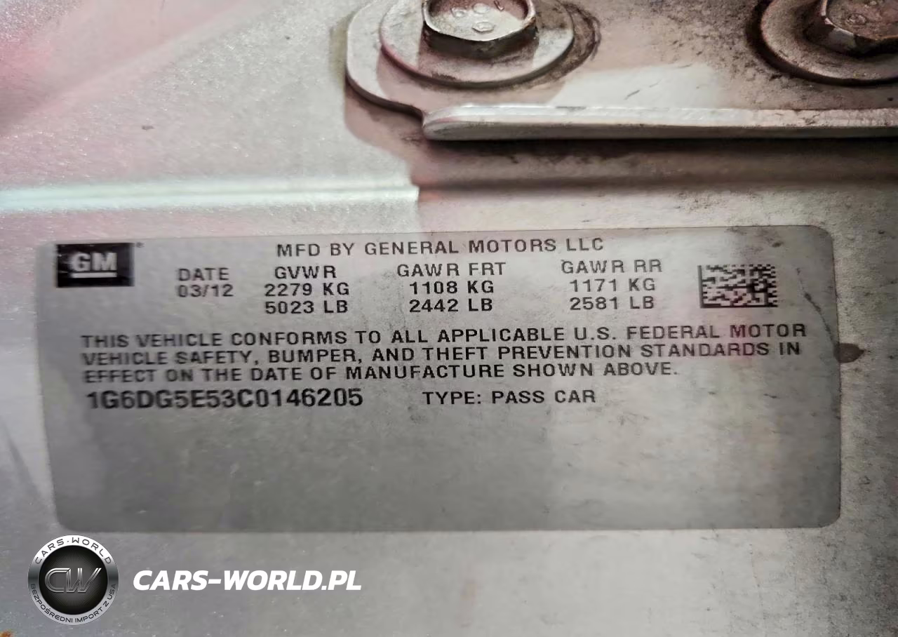 2012 Cadillac Cts Luxury Collection VIN:1G6DG5E53C0146205 - 13
