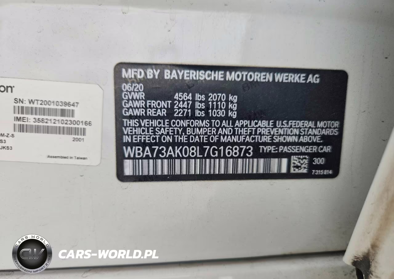 2020 BMW 228Xi VIN:WBA73AK08L7G16873 - 12