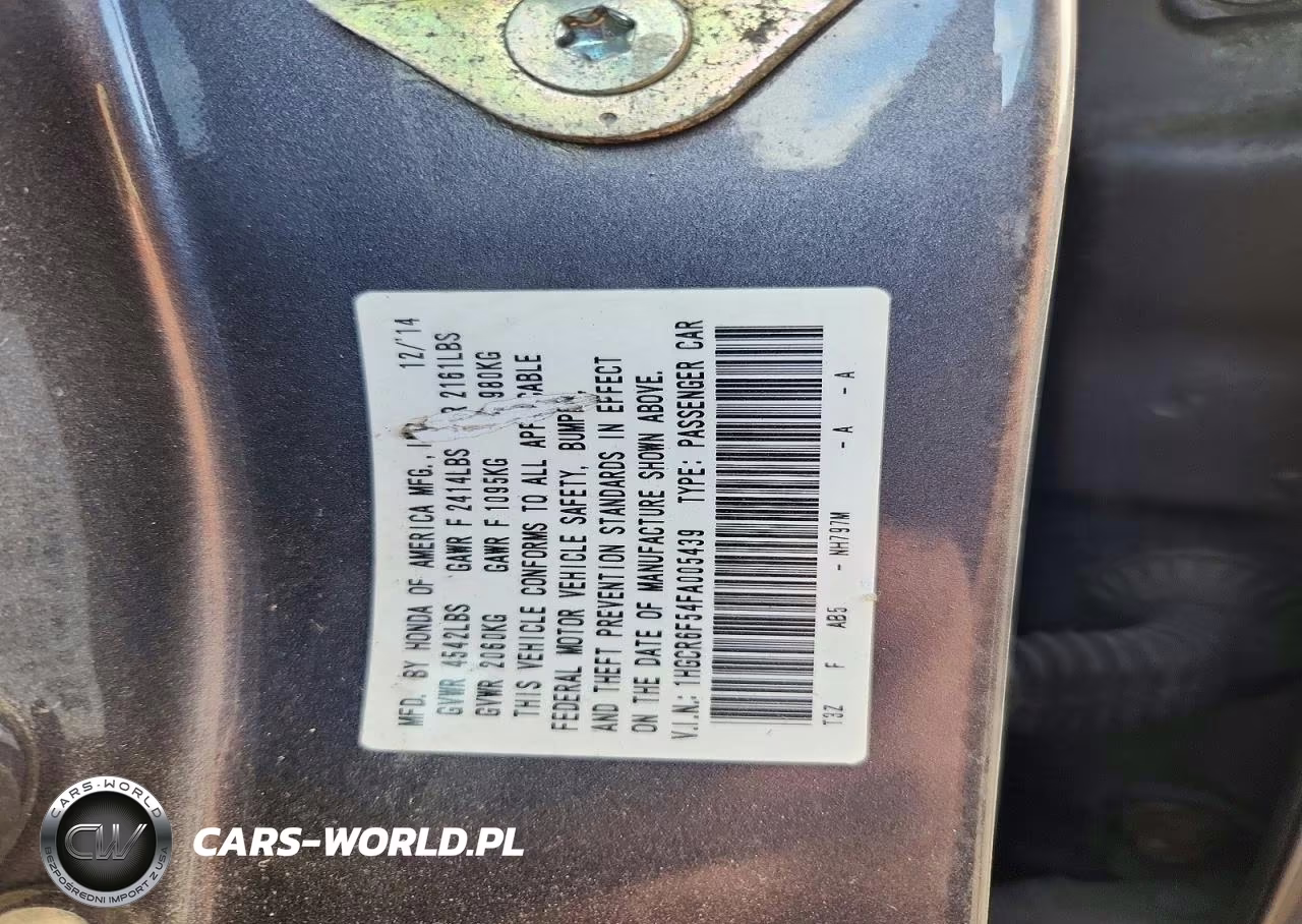 2015 Honda Accord Hybrid Exl VIN:1HGCR6F54FA005439 - 12