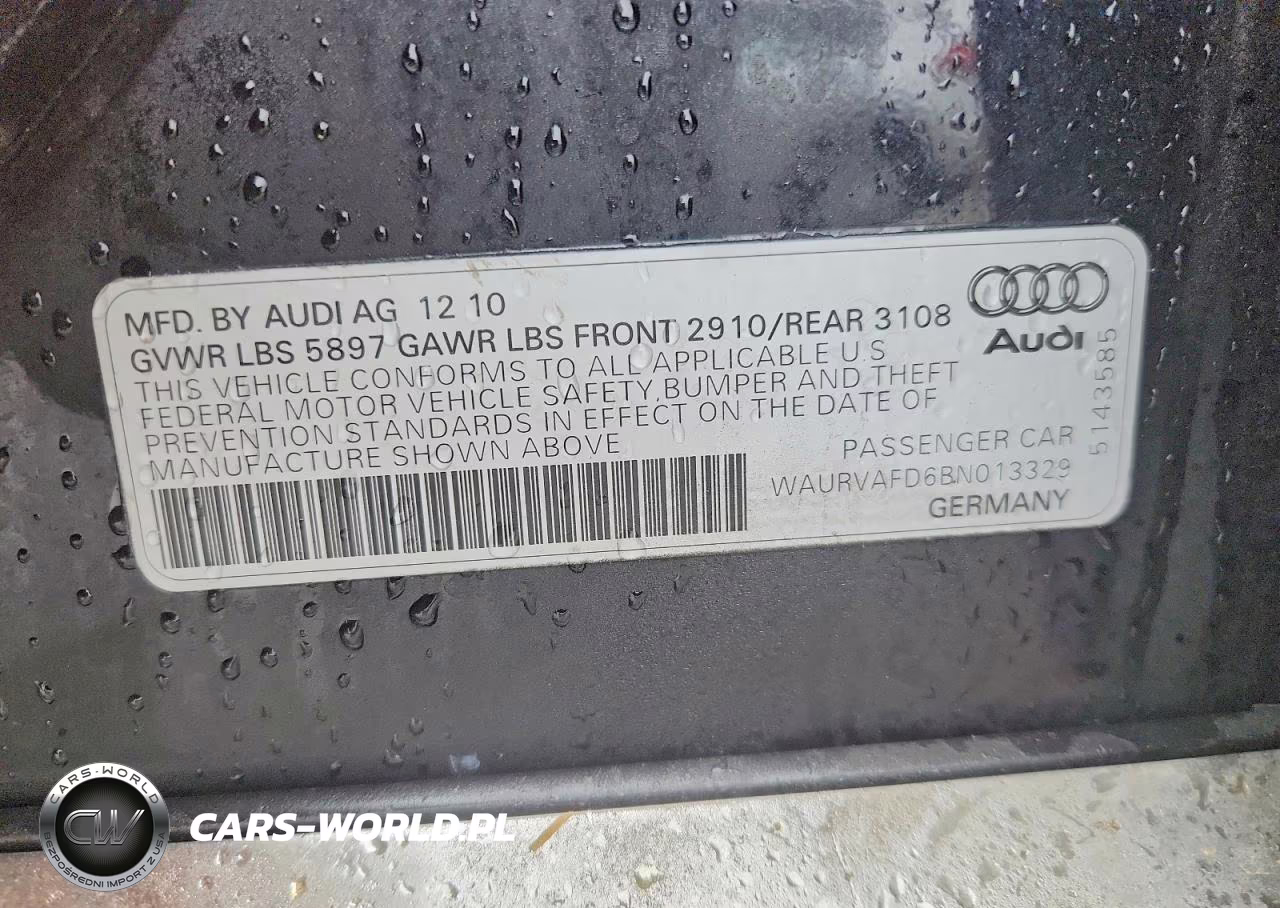 2011 Audi A8 L Quattro VIN:WAURVAFD6BN013329 - 13