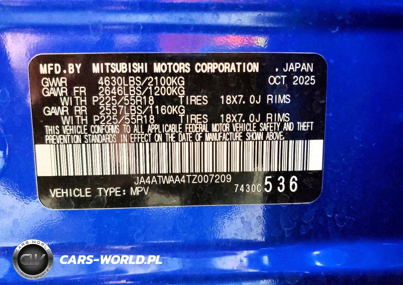 2026 Mitsubishi Eclipse Cross Se VIN:JA4ATWAA4TZ007209 - 13
