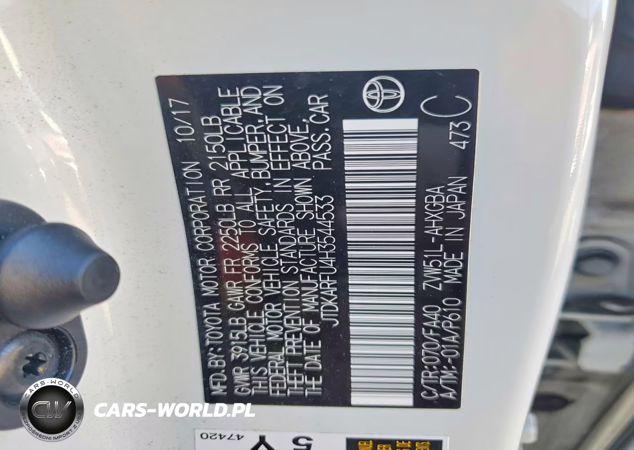 2017 Toyota Prius Three VIN:JTDKARFU4H3544533 - 13