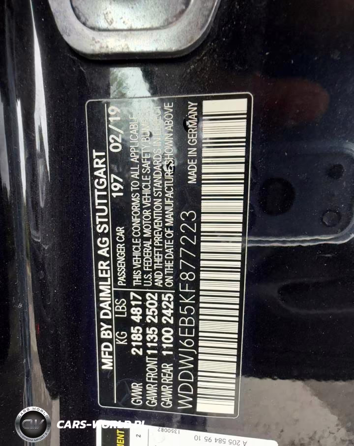 2019 Mercedes-Benz C 43 Amg VIN:WDDWJ6EB5KF877223 - 10
