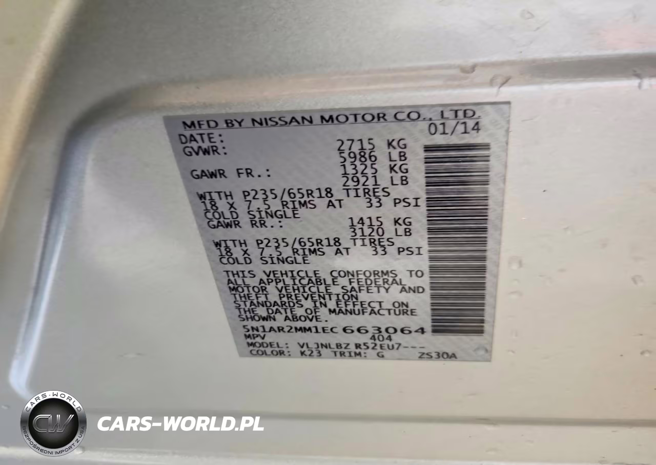 2014 Nissan Pathfinder S VIN:5N1AR2MM1EC663064 - 13