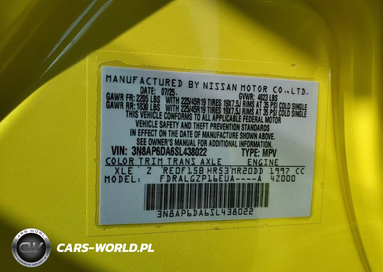 2025 Nissan Kicks Sr VIN:3N8AP6DA6SL438022 - 13