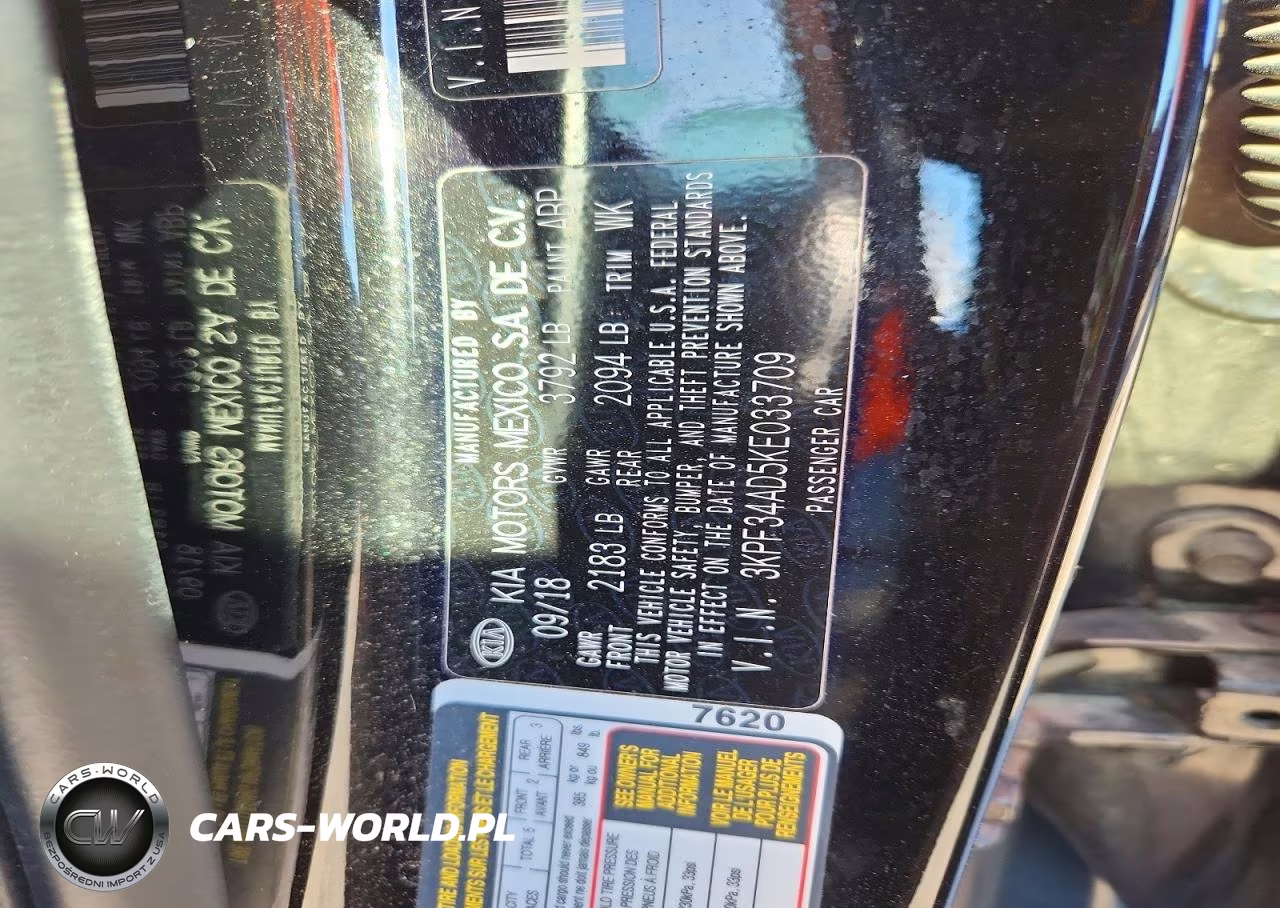 2019 Kia Forte S VIN:3KPF34AD5KE033709 - 12