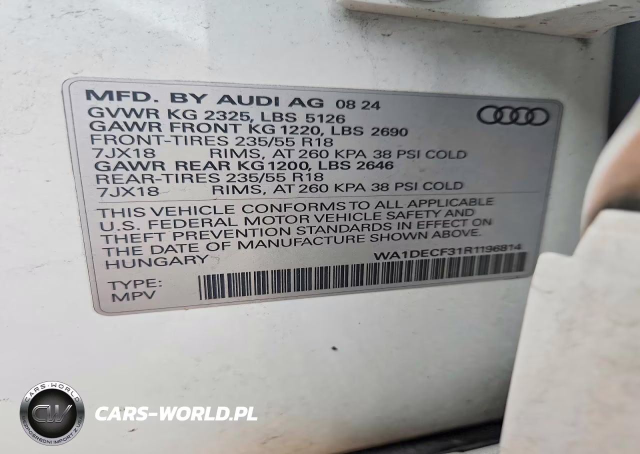 2024 Audi Q3 Premium S Line 45 VIN:WA1DECF31R1196814 - 13