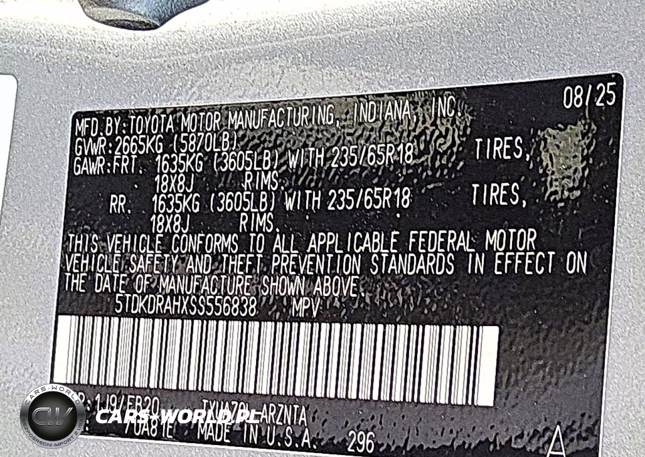 2025 Toyota Highlander Le VIN:5TDKDRAHXSS556838 - 13
