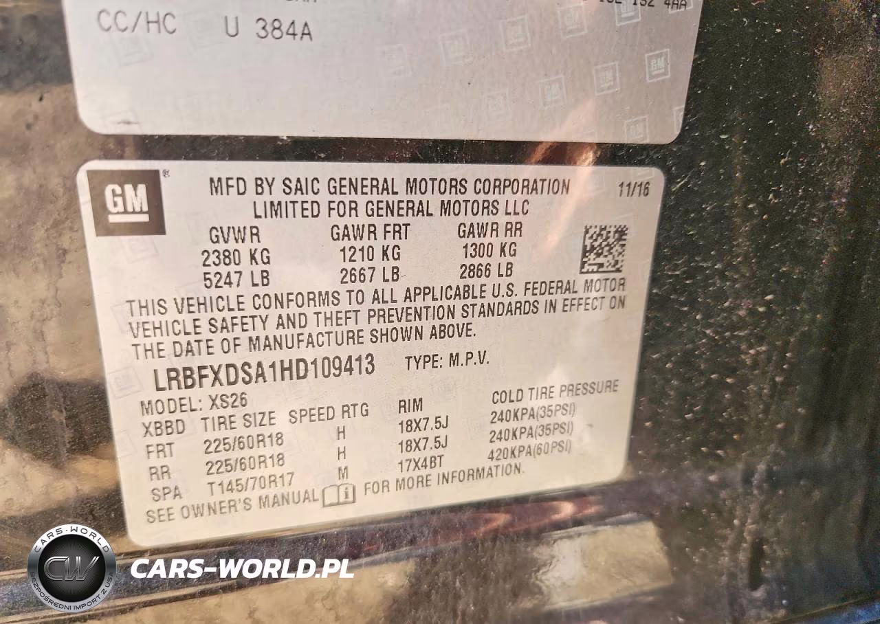 2017 Buick Envision Essence VIN:LRBFXDSA1HD109413 - 12