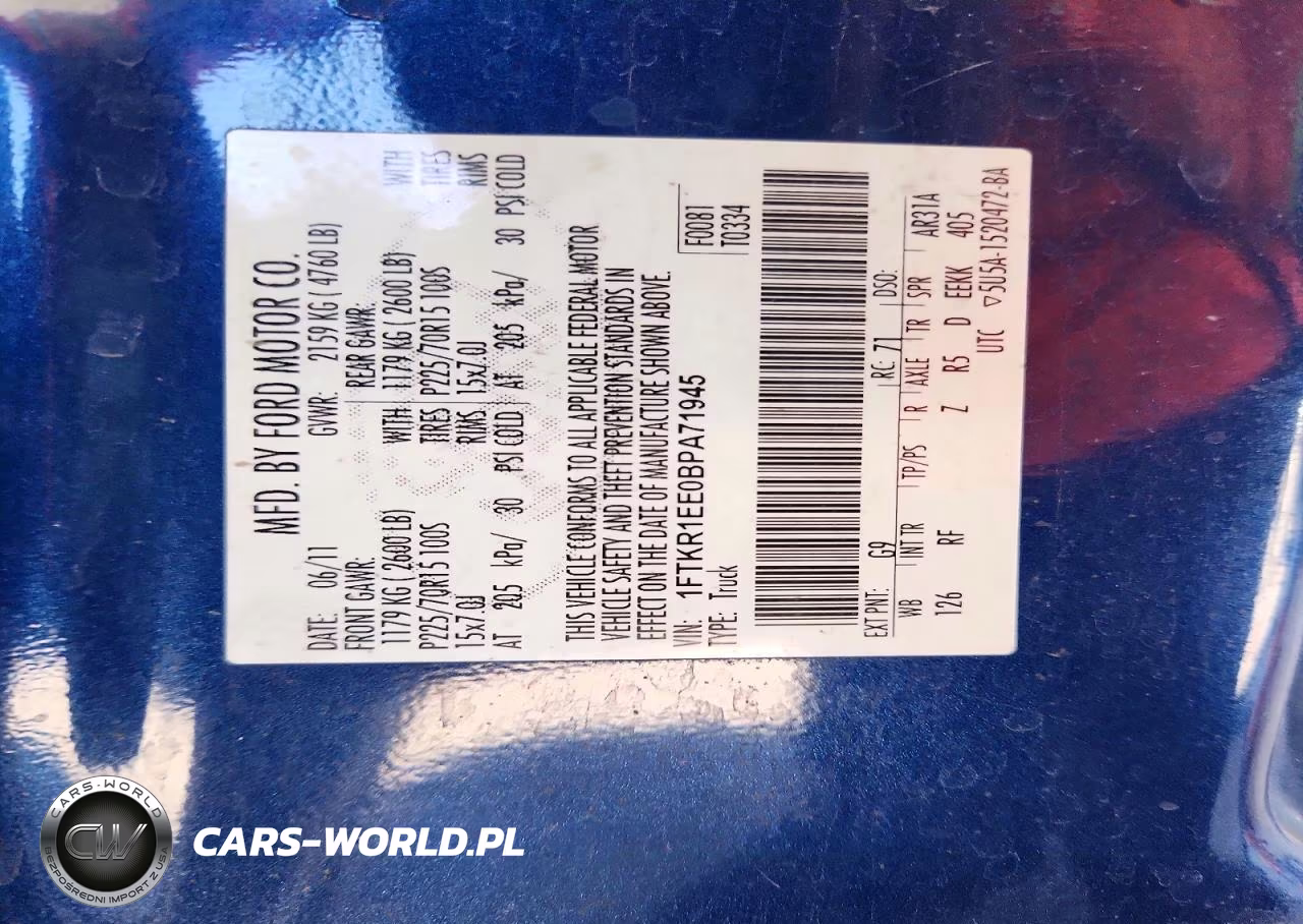 2011 Ford Ranger Super Cab VIN:1FTKR1EE0BPA71945 - 12