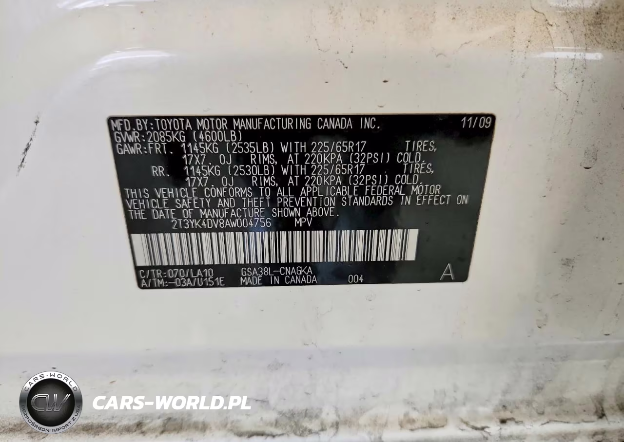 2010 Toyota Rav4 Limited VIN:2T3YK4DV8AW004756 - 14