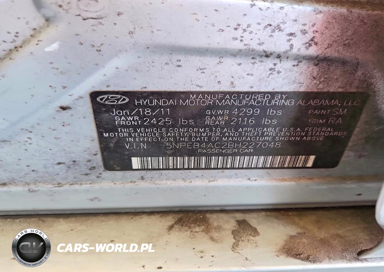2011 Hyundai Sonata Gls VIN:5NPEB4AC2BH227048 - 12
