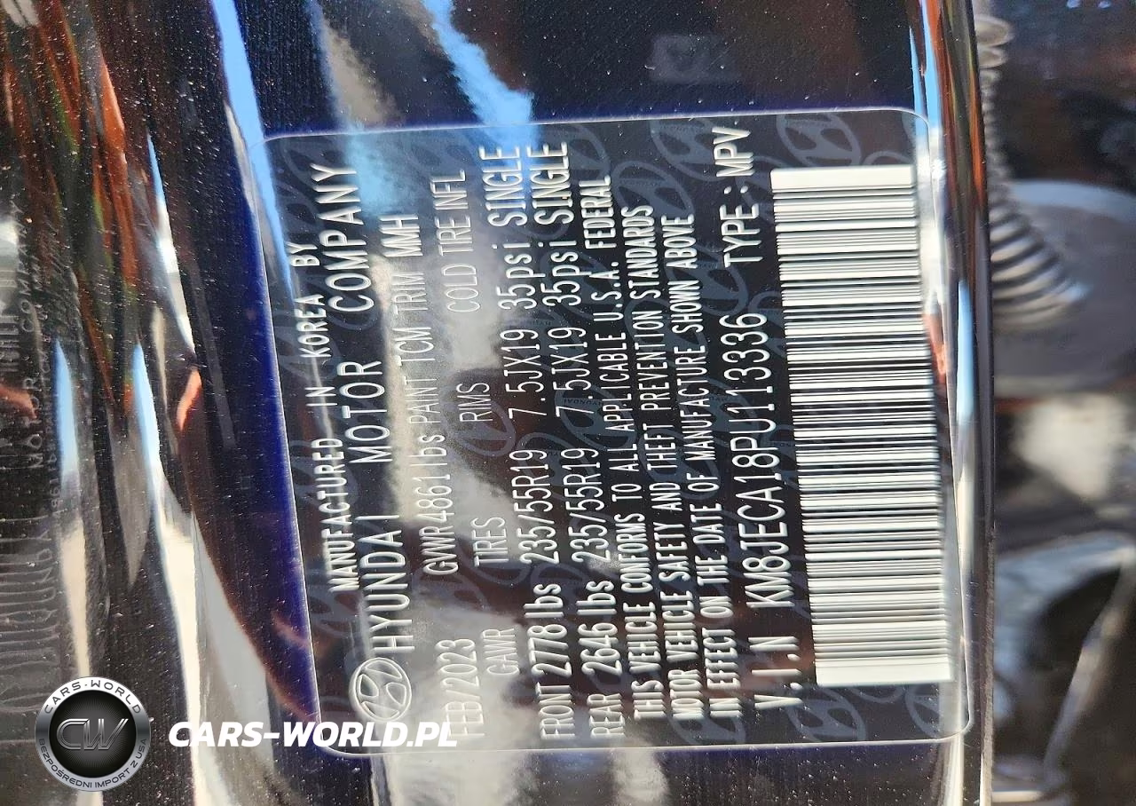2023 Hyundai Tucson Limited VIN:KM8JECA18PU113336 - 13
