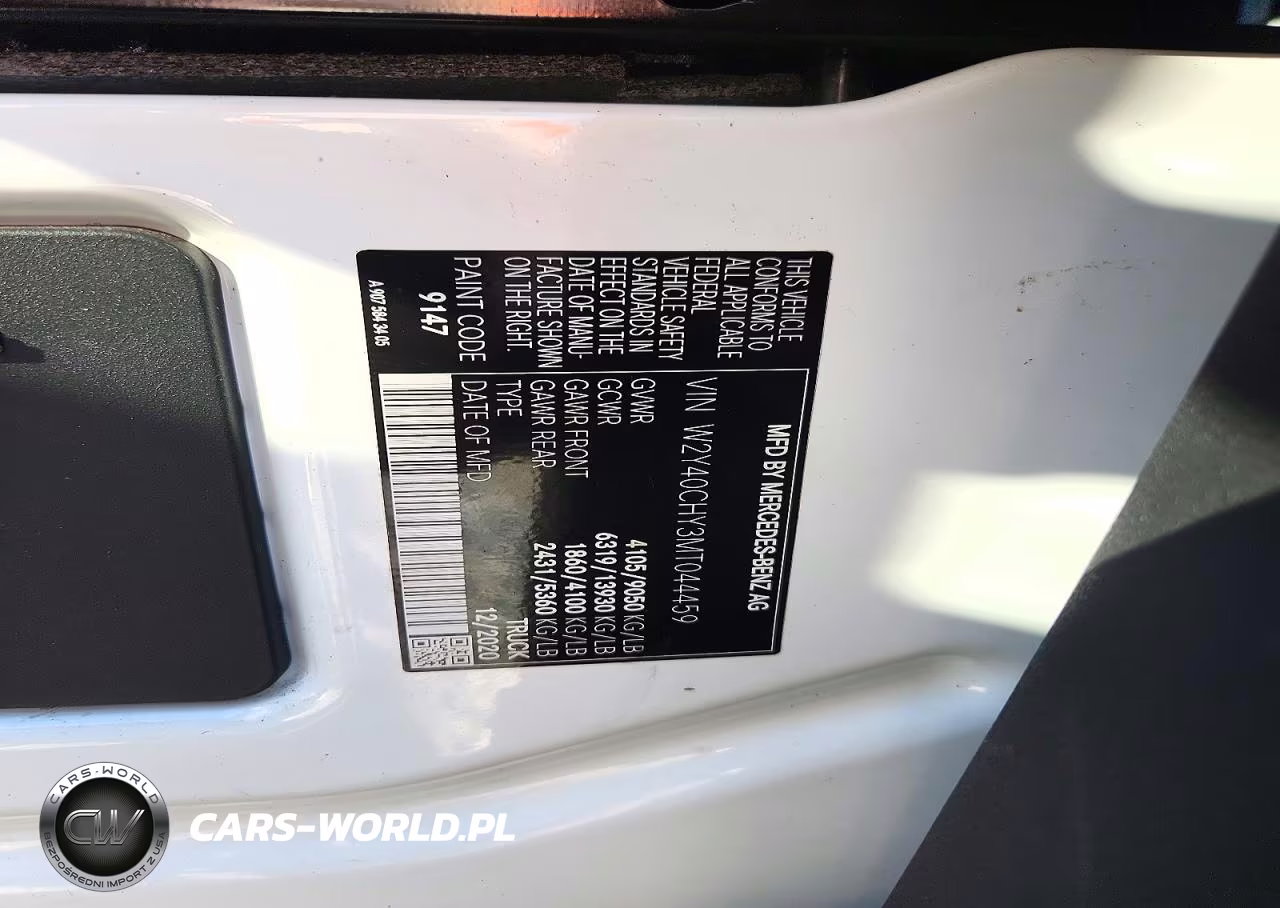 2021 Freightliner Sprinter 2500 VIN:W2Y40CHY3MT044459 - 13