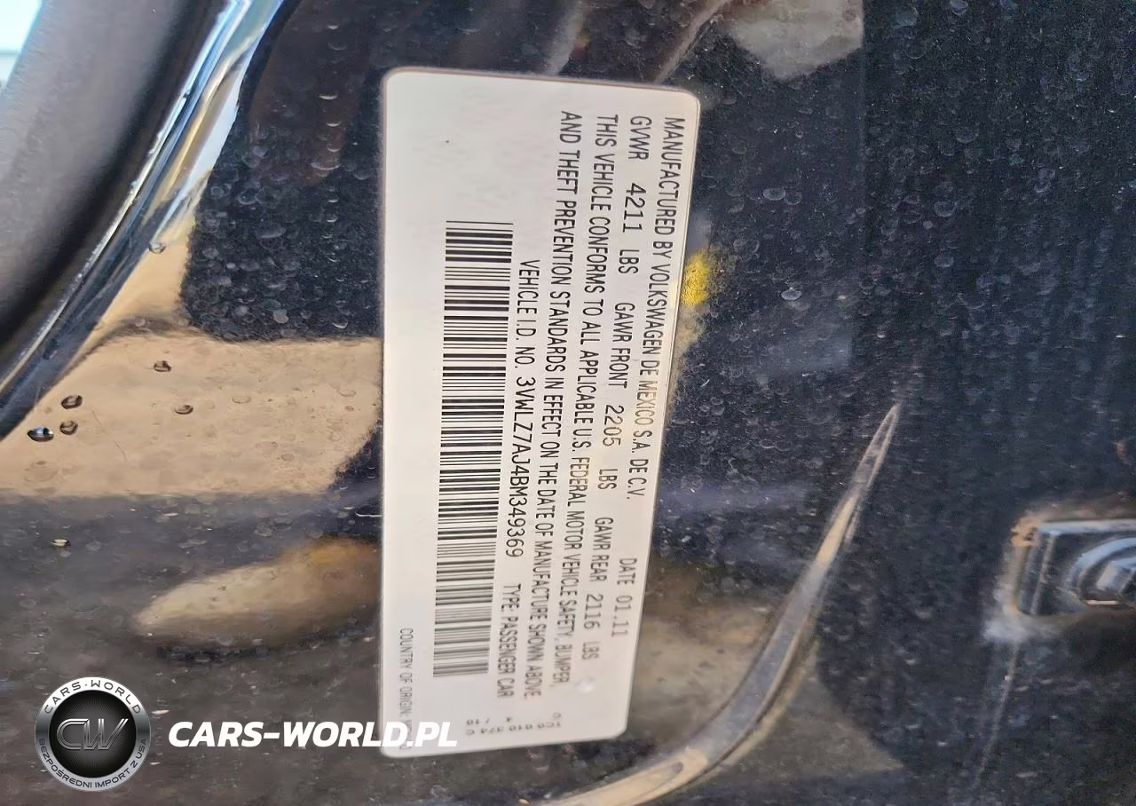 2011 Volkswagen Jetta Sel VIN:3VWLZ7AJ4BM349369 - 12
