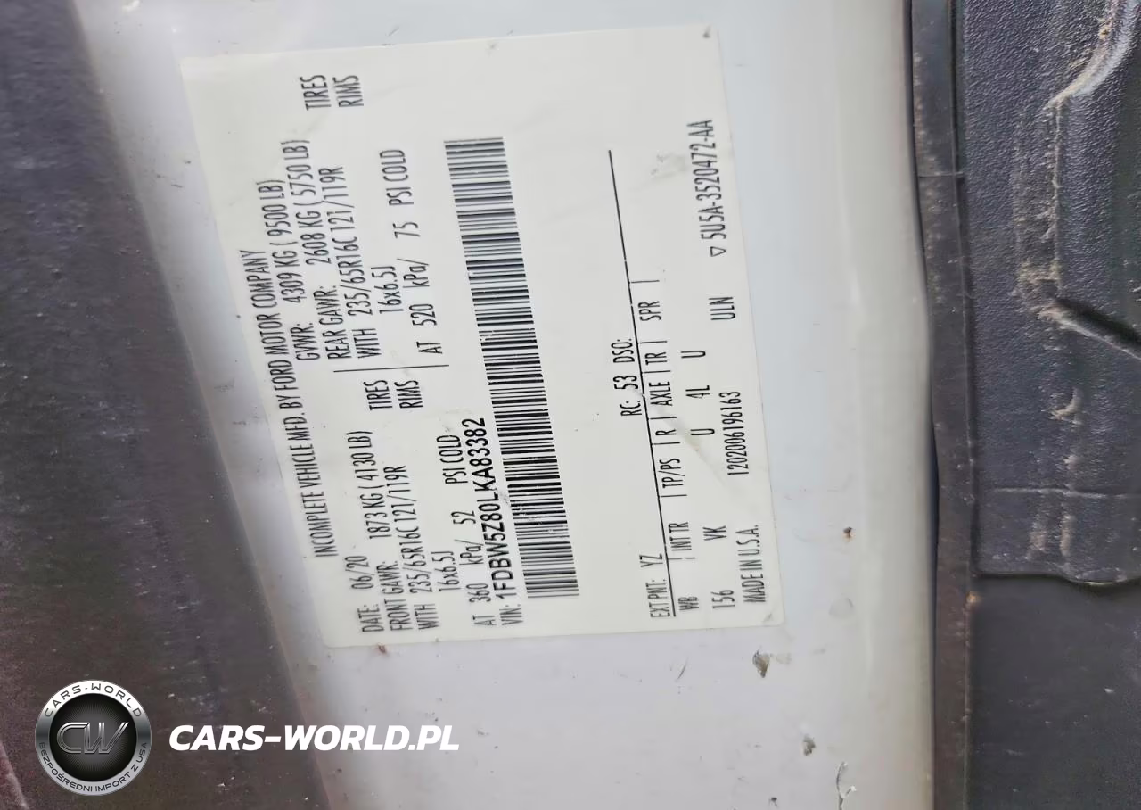 2020 Ford Transit T-350 VIN:1FDBW5Z80LKA83382 - 12