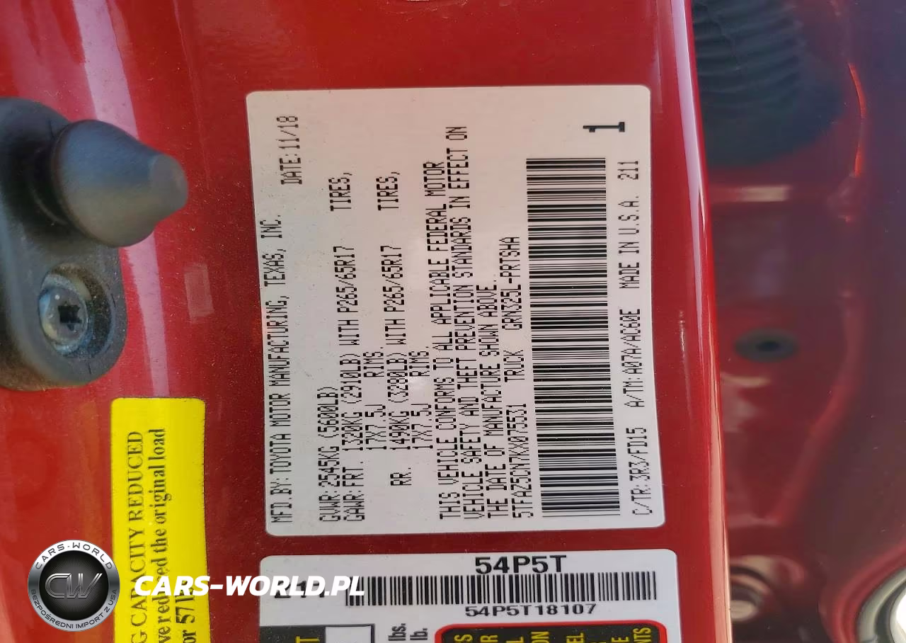 2019 Toyota Tacoma Trd Sport VIN:5TFAZ5CN7KX075531 - 13