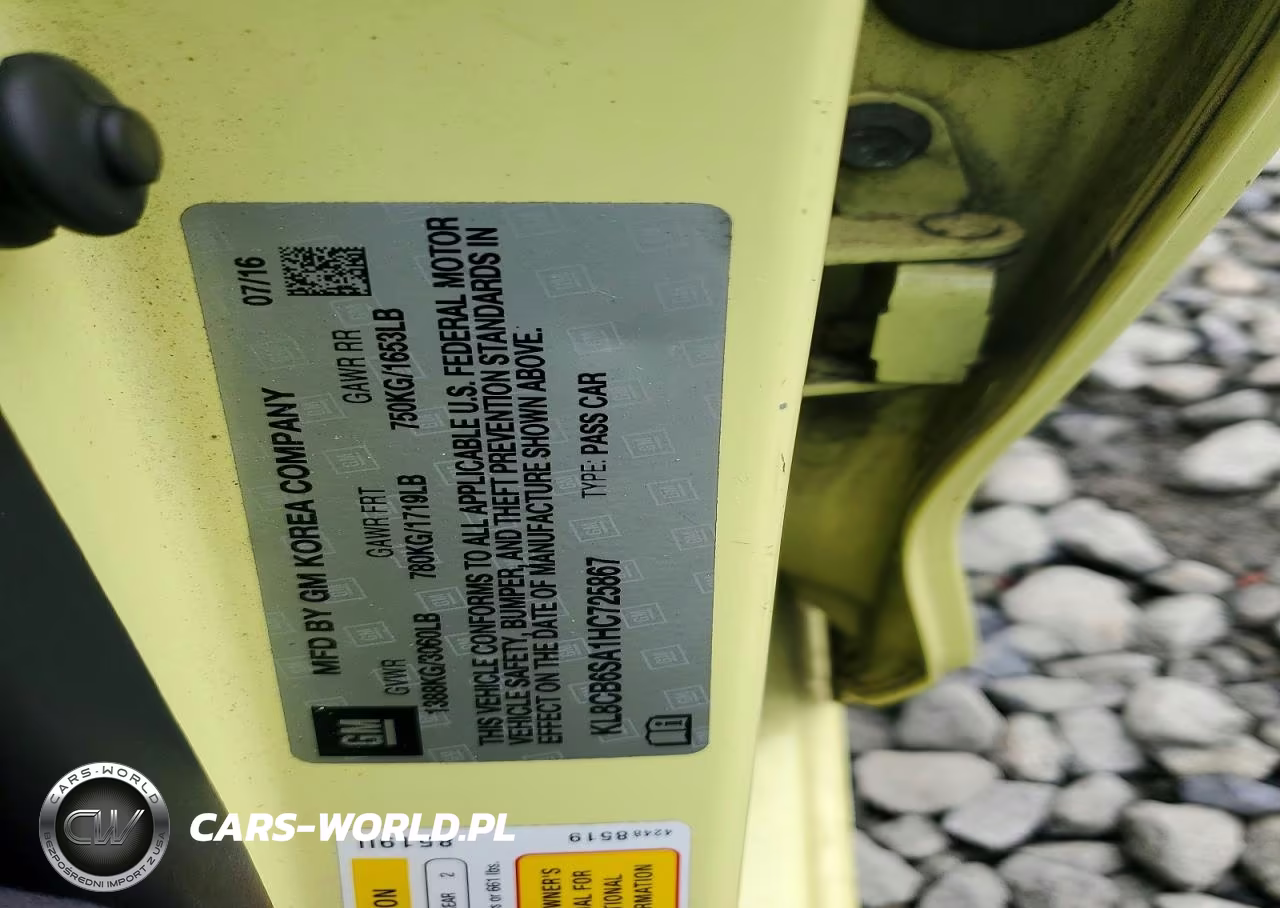 2017 Chevrolet Spark Ls VIN:KL8CB6SA1HC725867 - 12