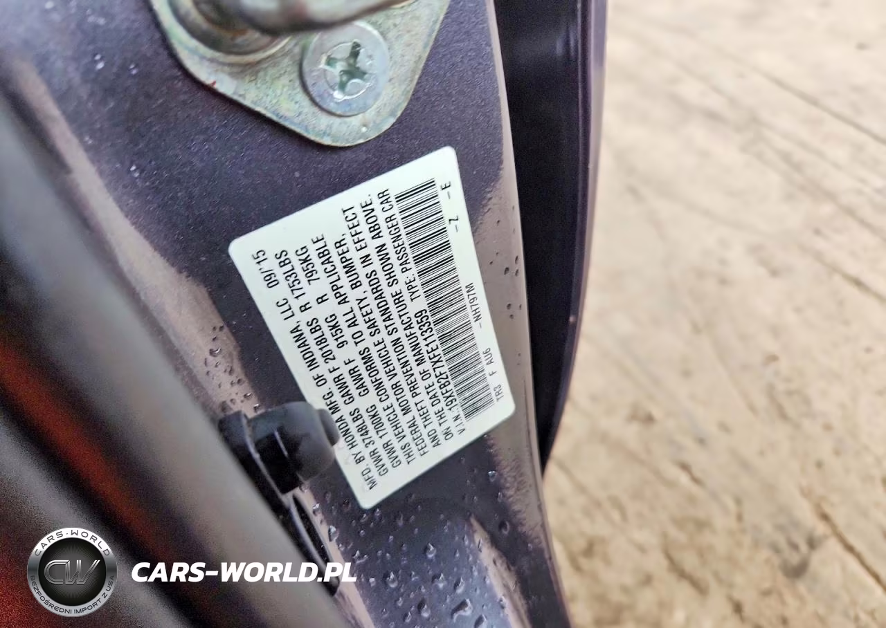 2015 Honda Civic Se VIN:19XFB2F7XFE113359 - 12
