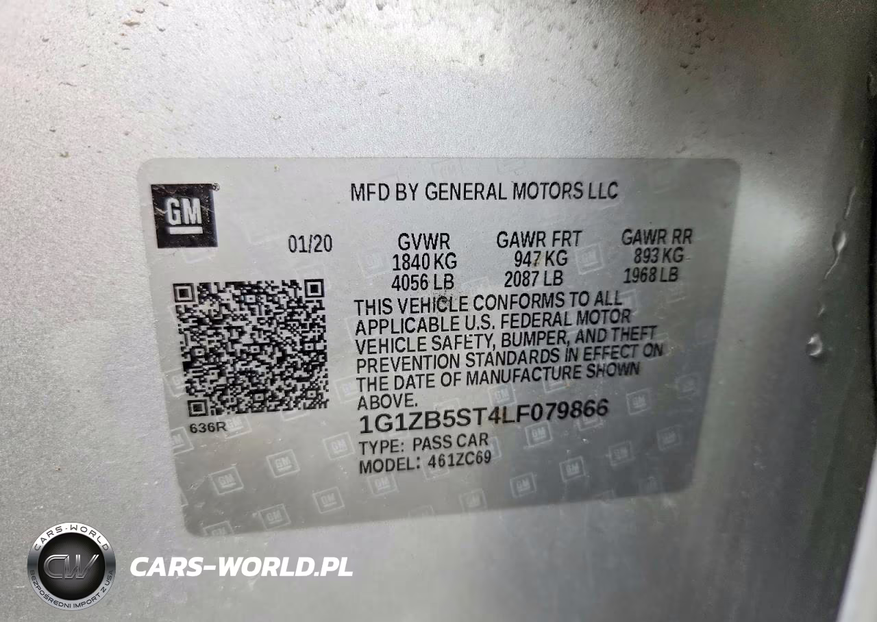 2020 CHEVROLET MALIBU LS VIN:1G1ZB5ST4LF079866 - 12