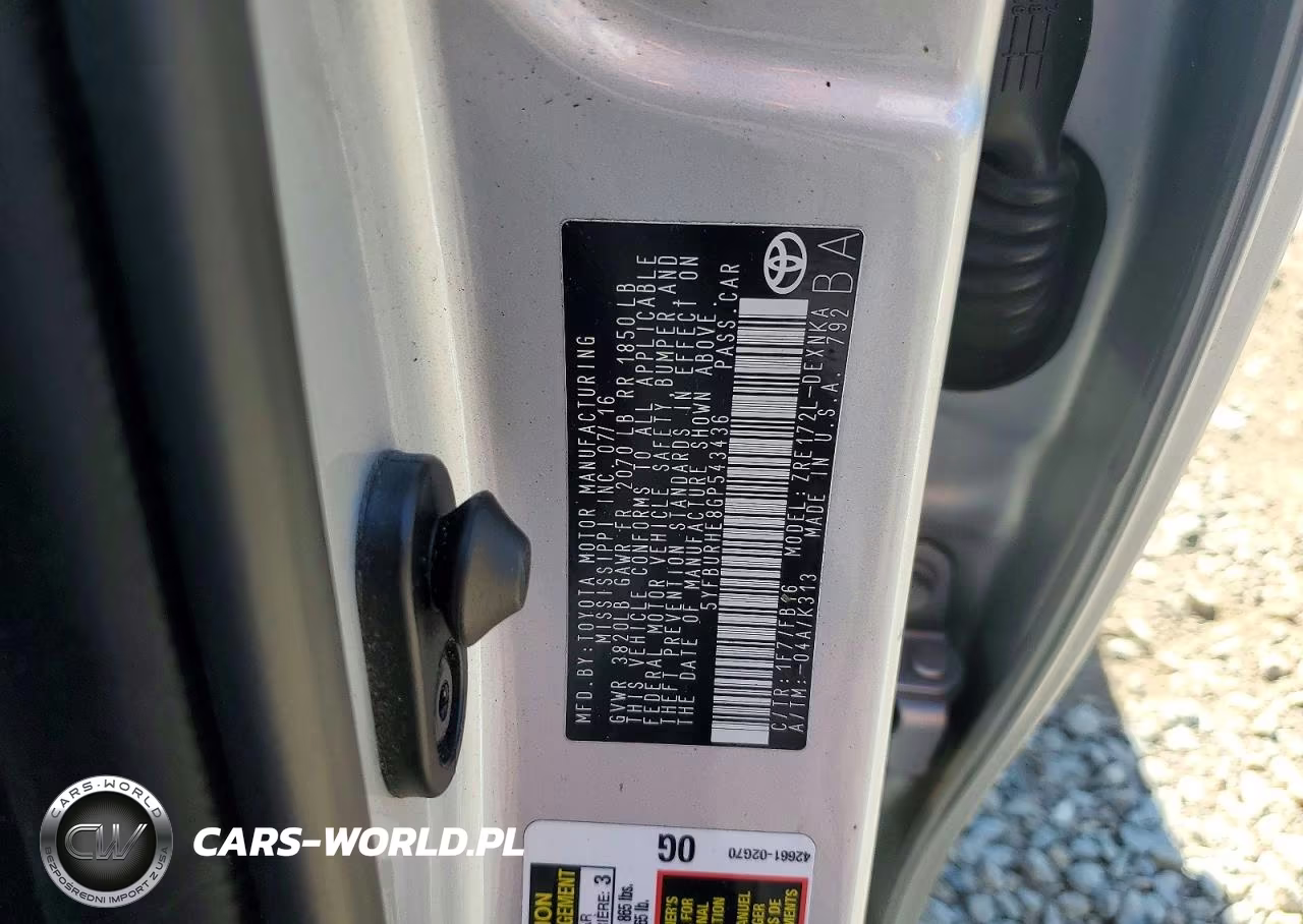 2016 Toyota Corolla L VIN:5YFBURHE8GP543436 - 12