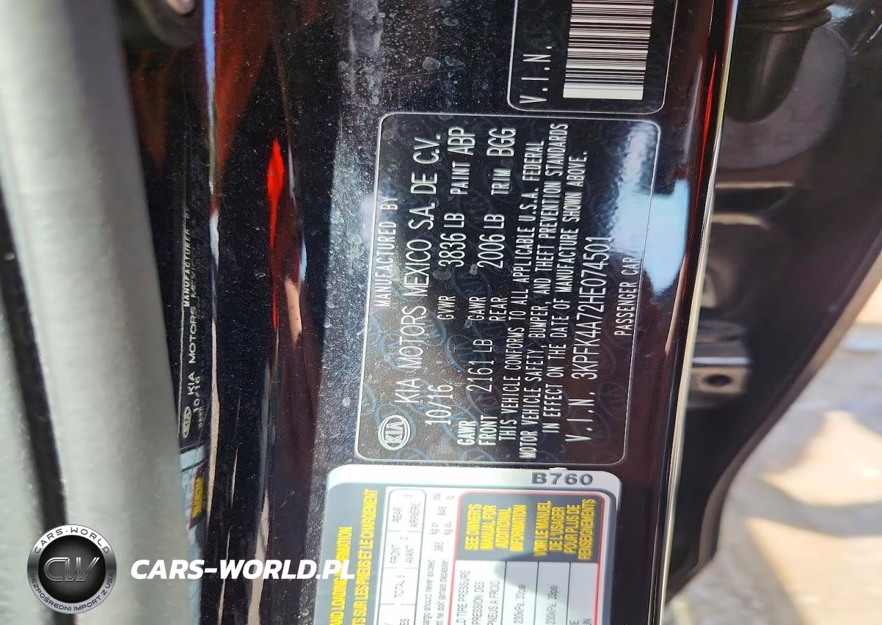 2017 Kia Forte Lx VIN:3KPFK4A72HE074501 - 12