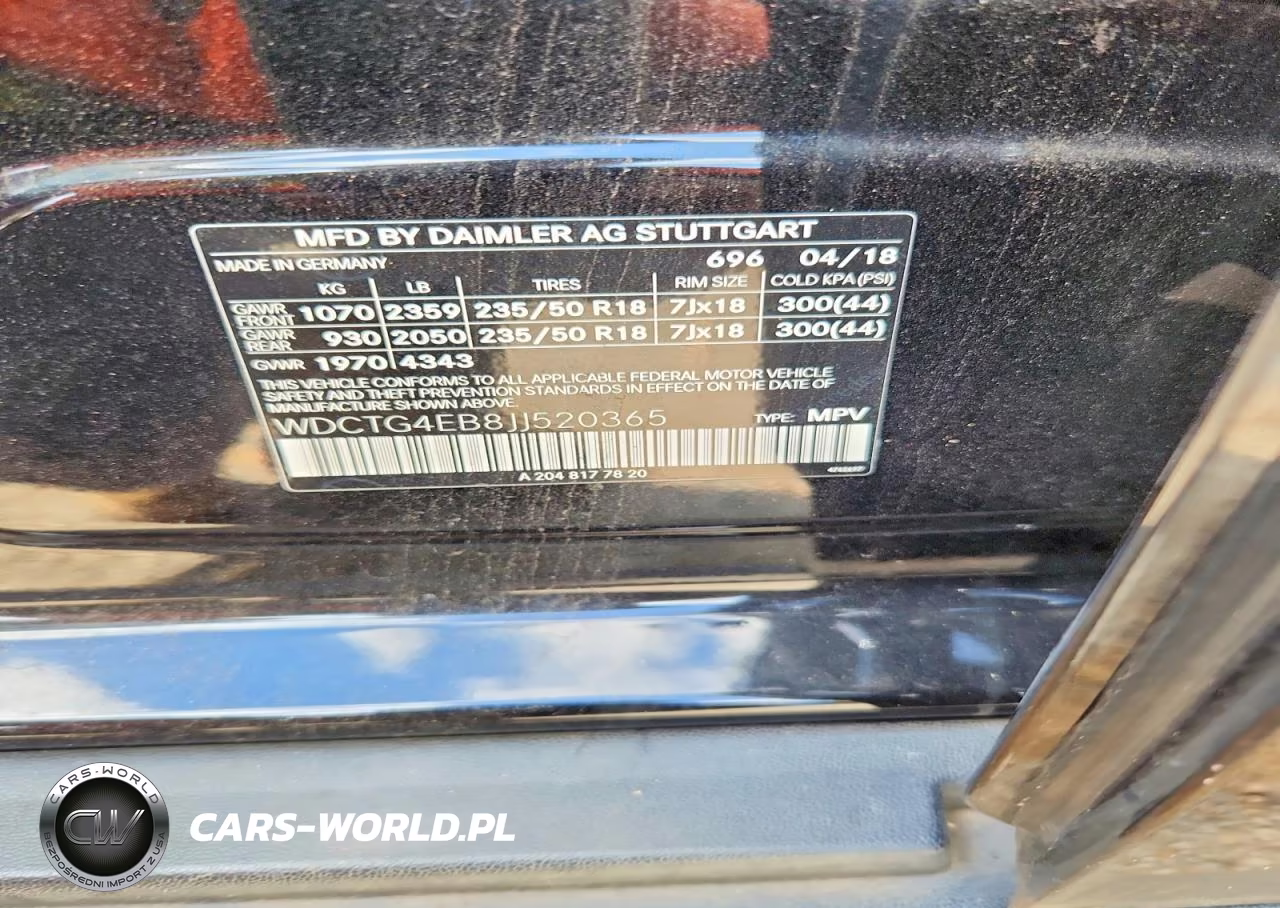 2018 Mercedes-Benz Gla 250 VIN:WDCTG4EB8JJ520365 - 12
