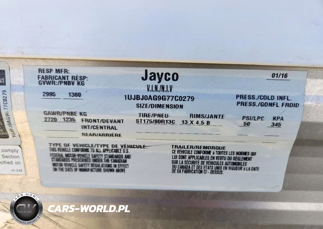 2016 Jayco Jay Trailers - Camper VIN:1UJBJ0AG9G77C0279 - 10