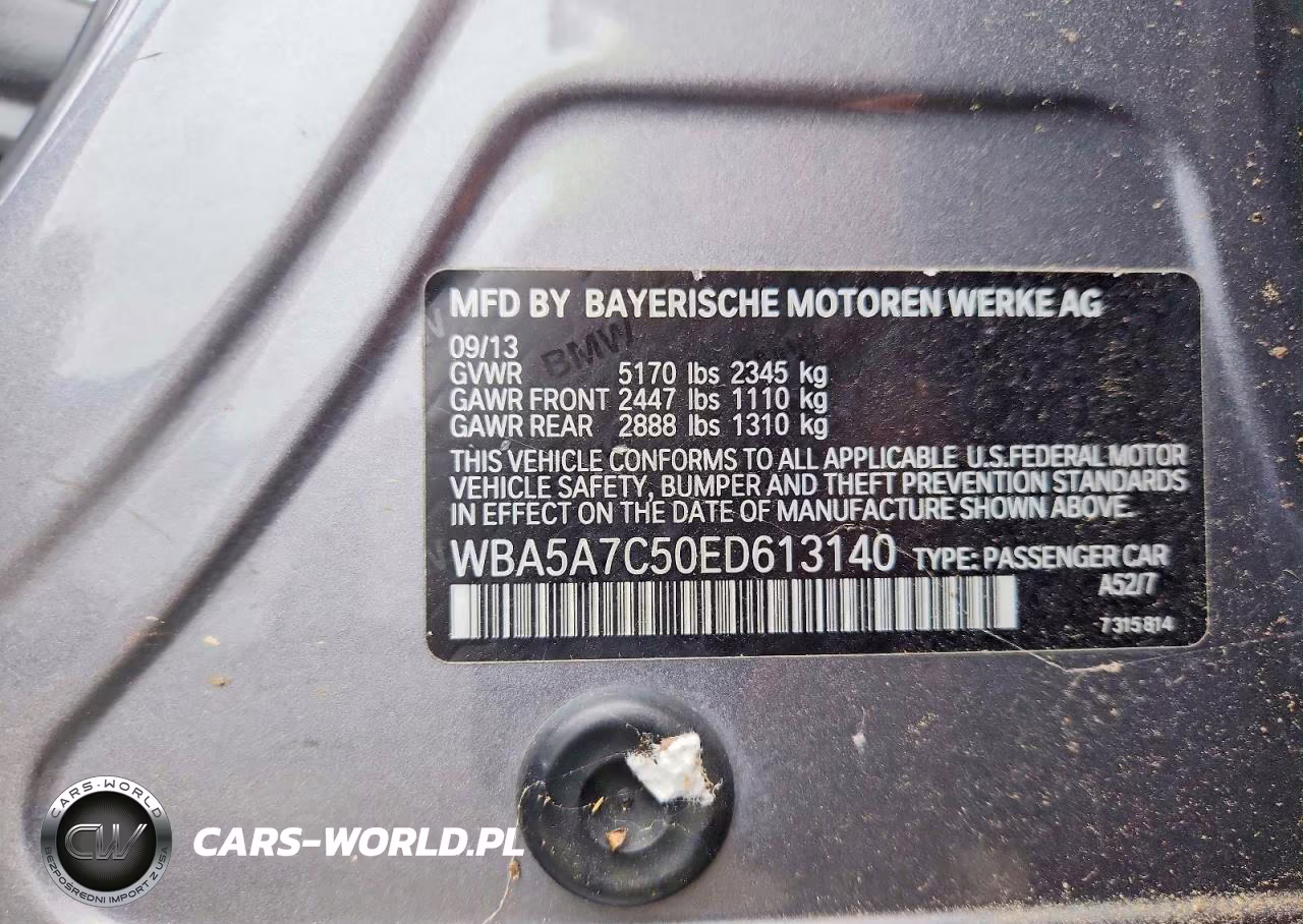 2014 BMW 528 Xi VIN:WBA5A7C50ED613140 - 12