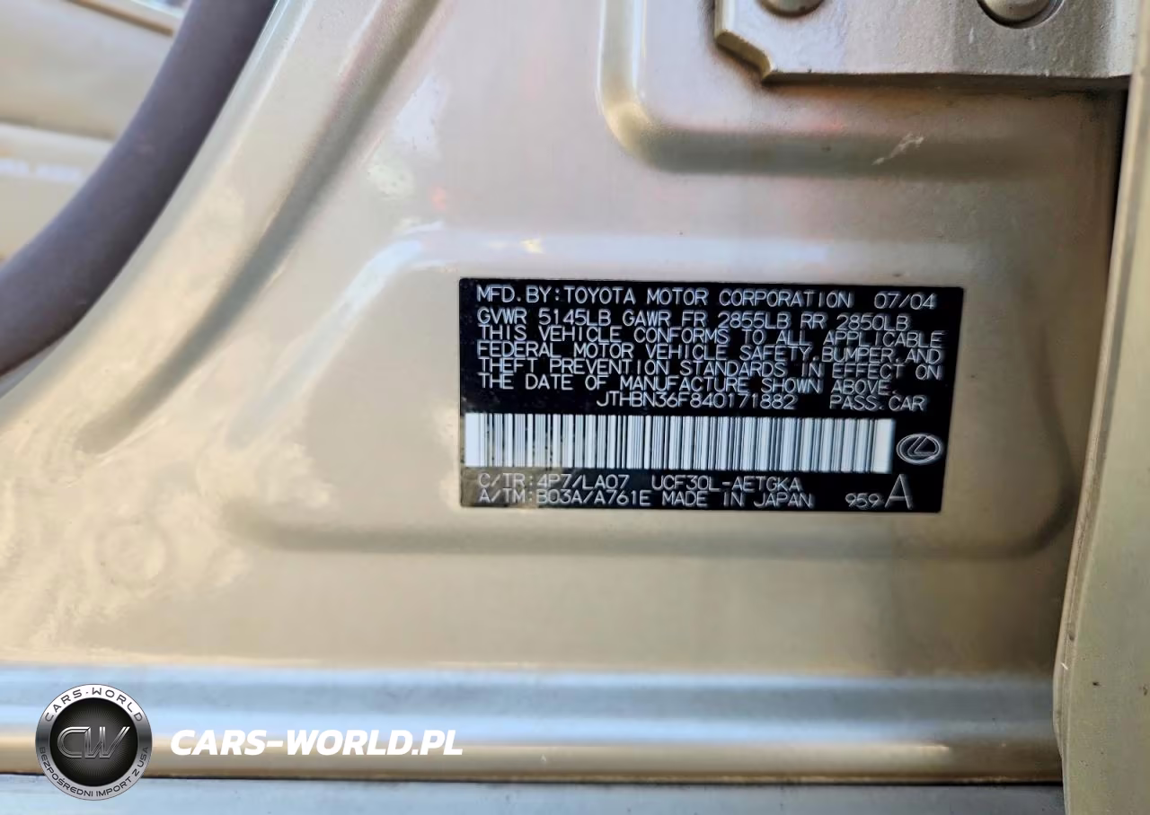 2004 Lexus Ls 430 VIN:JTHBN36F840171882 - 12
