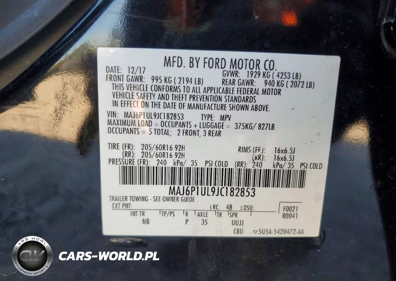 2018 Ford Ecosport Se VIN:MAJ6P1UL9JC182853 - 12
