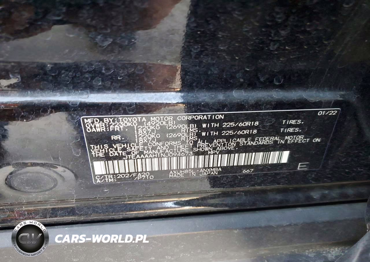 2022 Toyota Venza Le VIN:JTEAAAAH1NJ094673 - 13